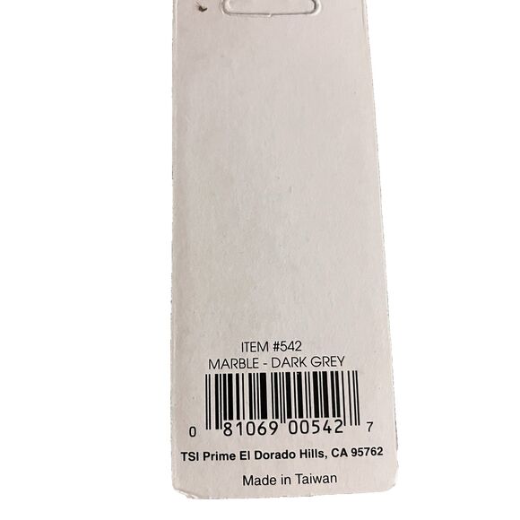 Vintage 91 Dark Gray Marble Ceiling Fan Light Pull Gold Accents Prime Taiwan NOS - Picture 3 of 3